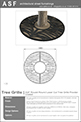 ASF Rivulet Round Laser Cut Tree Grille Powder Coated